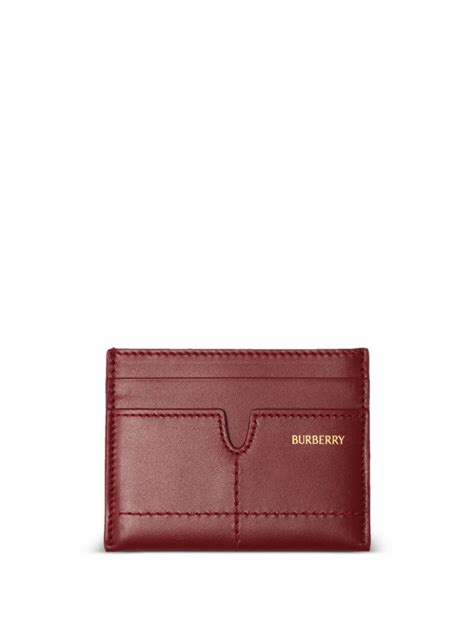 Burberry Snip Business Card Leather Case 